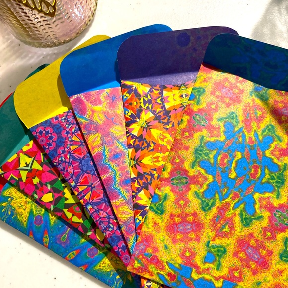 Set of 6 mini long envelopes - Picture 2 of 6